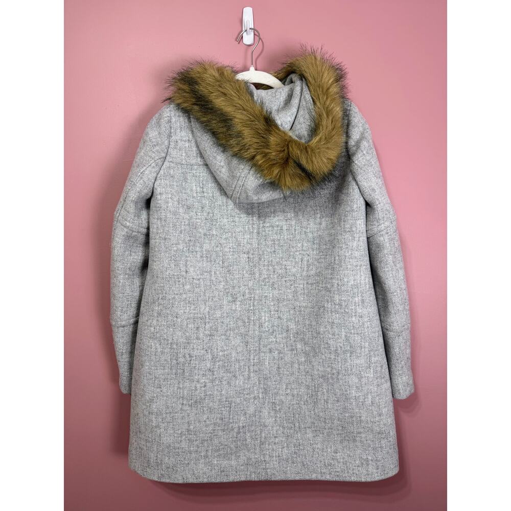 NEW J.Crew Italian Stadium Wool Blend Parka With Hood by Nello Gori Size 0 - Picture 6 of 6